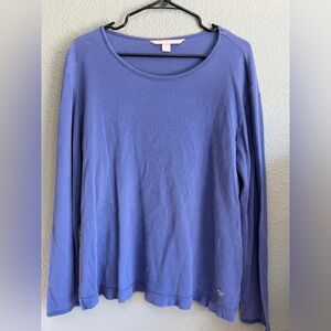 Victoria’s Secret Women's Blue Long Sleeve Top
